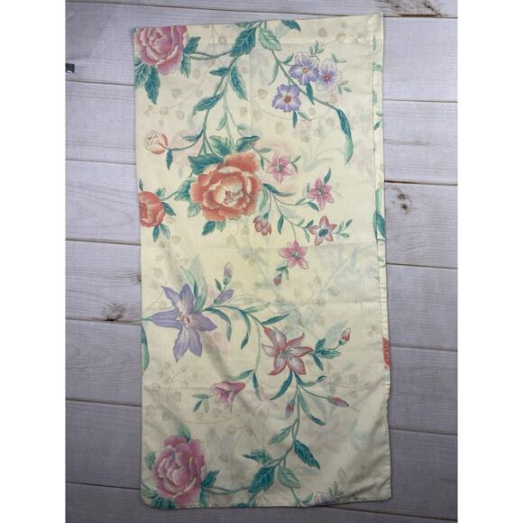 Vtg Lady Pepperell Pillowcases Set of 2 Pastel Yellow Floral King Sz Grandeur - Picture 2 of 9
